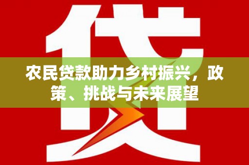 江都农民贷款助力乡村振兴，政策、挑战与未来展望