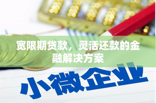 江都宽限期贷款，灵活还款的金融解决方案