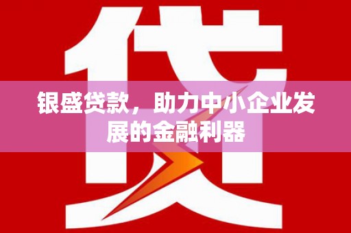 江都银盛贷款，助力中小企业发展的金融利器