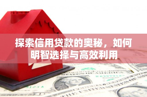 江都探索信用贷款的奥秘，如何明智选择与高效利用