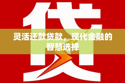 江都灵活还款贷款，现代金融的智慧选择