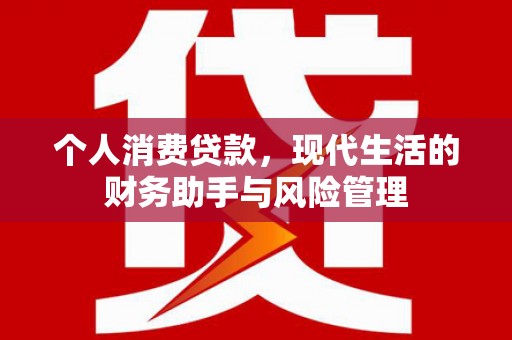 江都个人消费贷款，现代生活的财务助手与风险管理