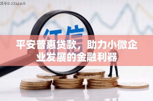 江都平安普惠贷款，助力小微企业发展的金融利器